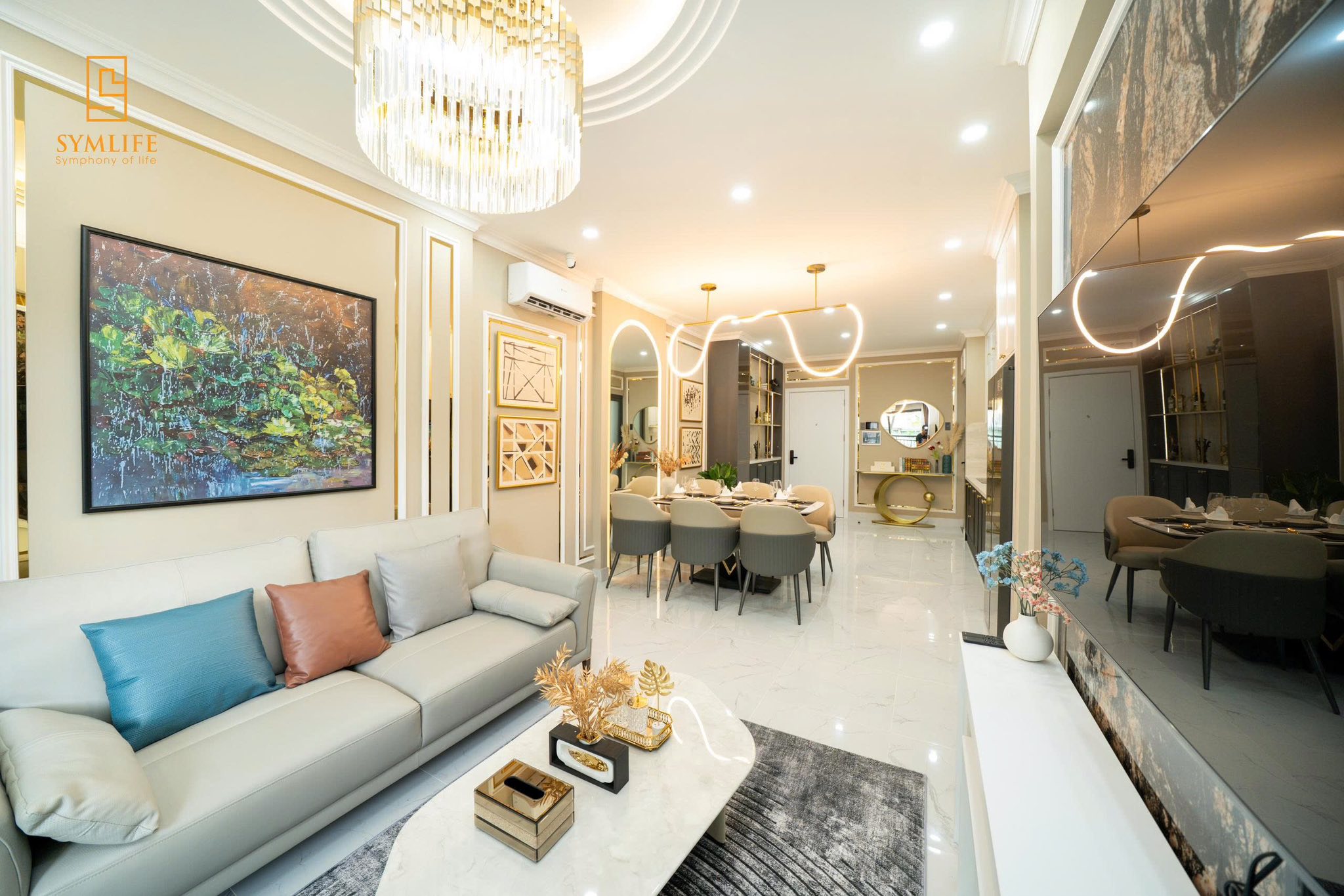 Căn hộ mẫu thực tế 3 phòng ngủ (92m²) tại dự án Symlife